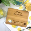 eBuyGB Engraved Wooden Mum's Gin & Tonic Board, Bamboo Chopping