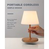WEILAILUX Outdoor Battery Operated Table Lamp Waterproof, 4000mAh Cordless Table