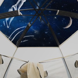 Transparent Rainfly Replacement for AYAMAYA Screen Tent, to Make a Bubble Tent Weather Proof Pod - You can Enjoy The Rainy Days!