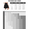 BLEVONH Black Tennis Skirt, Golf Skorts Skirts for Women Plus