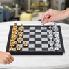 OkidSTEM Magnetic Travel Chess Set with Folding Games Board and
