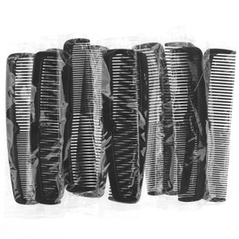 Combs Bulk, Combs Individually Wrapped, Black Fine And Wide Tooth Comb, Simple And Stylish, Suitable For Hotels, Shelters, Homeless People, Nursing Homes, Charities (30-PACK)