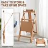 YOKUGO Beech Wood H-Frame Easel for Painting with Tray &