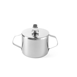 HENDI Sugar Bowl with Hinged Lid Dishwasher Safe Diameter 85 x Height 80 cm 300 ml Stainless Steel