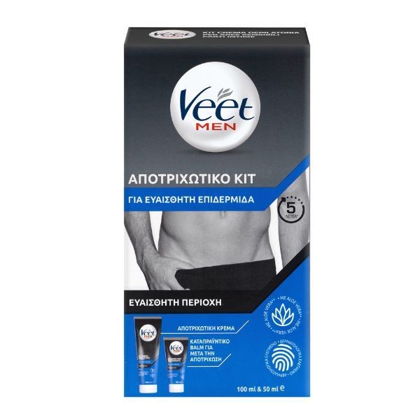 Veet Men Intimate Kit Hair Removal Cream 100 ml + Aftercare Balm 50 ml
