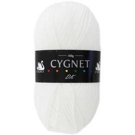 Cygnet White Double Knitting Yarn - 100g