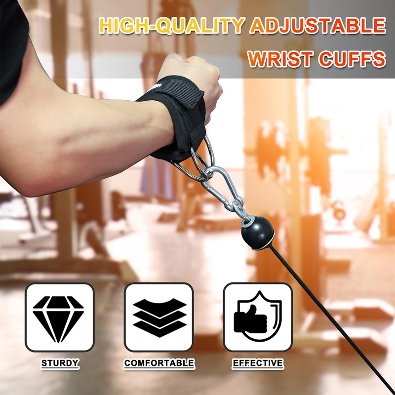 Wrist Cuffs with Dual D-Rings – Secure & Comfortable Support