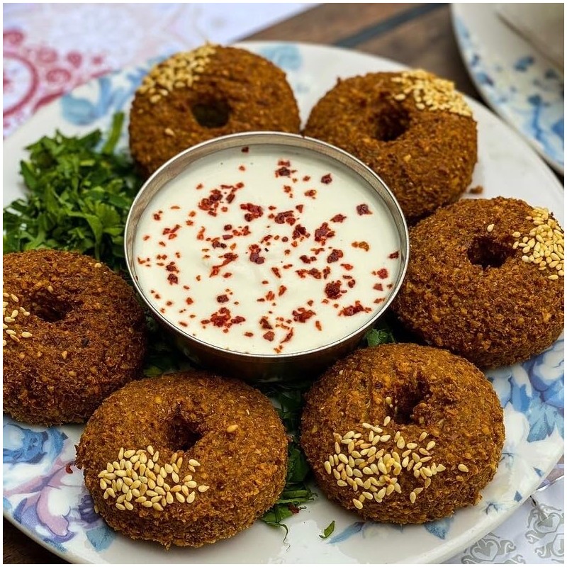 Falafel Maker Press Stainless Steel Syrian Type With Hole (Donut