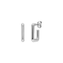 XENOX® Frame Hoop Earrings – Women's Earrings Made of High-Quality Stainless Steel, 100% Waterproof, Stainless Steel, No Gemstone