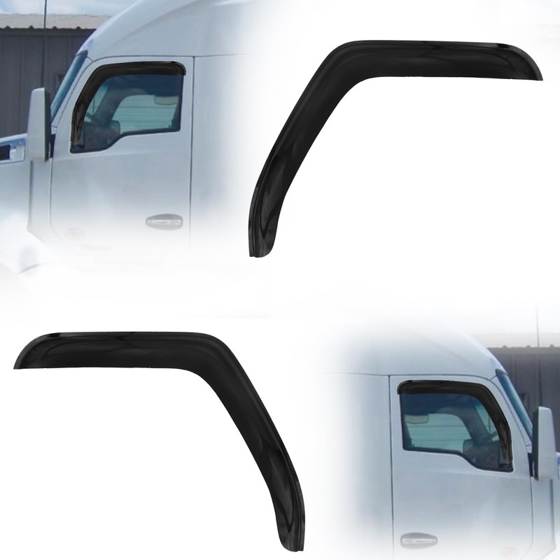 Window Air Guard Deflectors Compatible with 2007-2017 Freightliner Cascadia