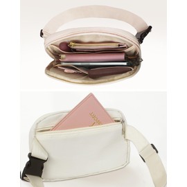 COSHAYSOO Small Waist Fanny Pack Belt Bag with Initial Letter Graduation Teacher Appreciation Gifts for Women Teen Girls Crossbody Preppy Travel Purse Thanksgiving Presents Ivory E