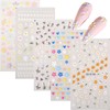 SSKHE Five style nail stickers with different and enchanting patterns