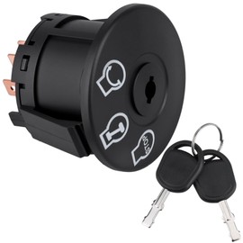 Ignition Switch for Bad Boy Switch with Keys 3 Position 5 Terminals for Cub Cadet, Husqvarna, Murray, Troy-Bilt, Craftsman, MTD, Ariens, Delta Turn Lawn Mower Tractor, Replace 925-04659 725-04659 etc