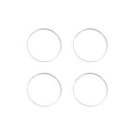 INFINAUTO Hub Centric Rings, 108mm OD 106.1mm ID Car Wheel Hubrings Aluminum Alloy Silver Tone, 4pcs