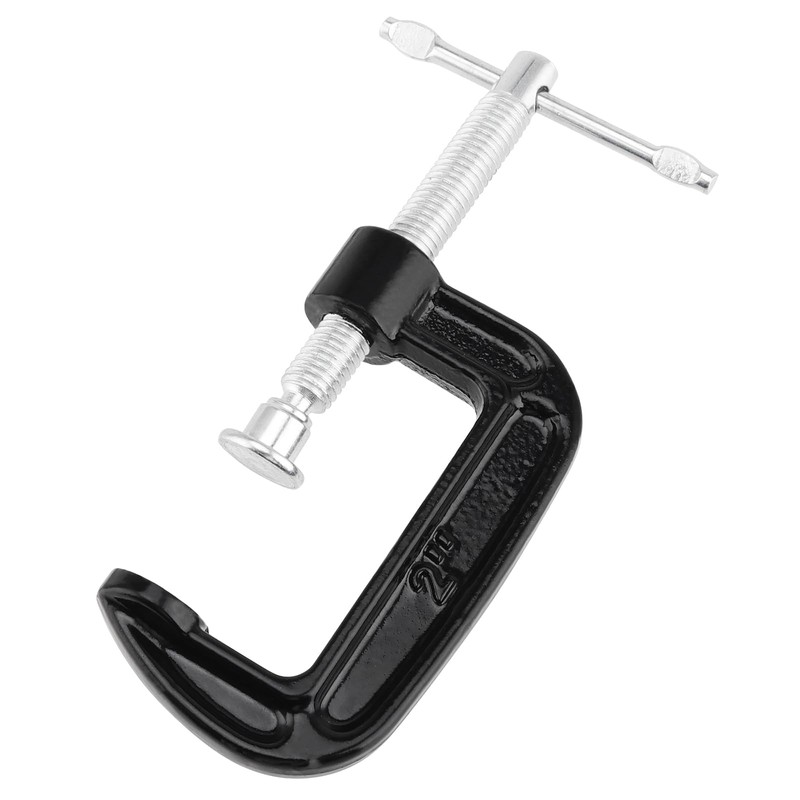 MUKCHAP 15PCS 2 Inch G Clamp, Black Metal C Clamps,
