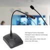 Gooseneck Microphone Desktop 6.35mm Cable Gooseneck Microphone with Light for