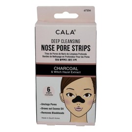 Cala Tiras de poro nasal de carbón 6 unidades, 6 unidades