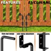 18" Cane Bolt Gate Drop Rod Heavy Duty Stopper Hardware,