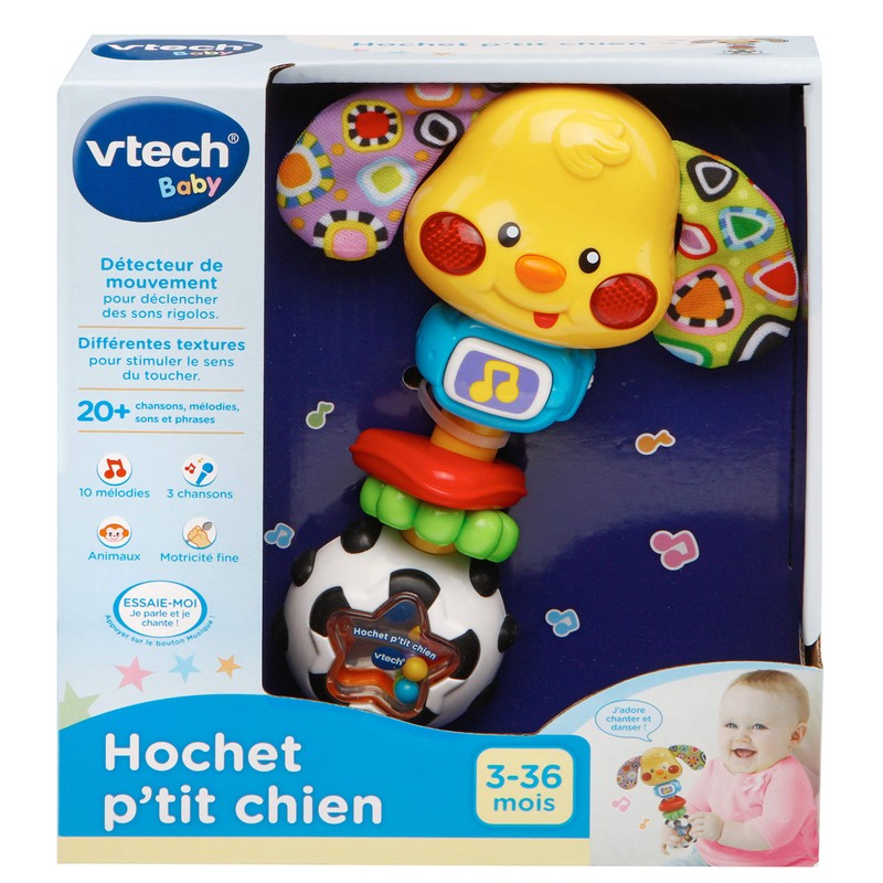 VTech Rattle & Sing Puppy (Retail Packaging - French Version)