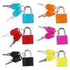 Suitcase Locks with Keys,6 Pack Small Padlock, Luggage Locks Coloured