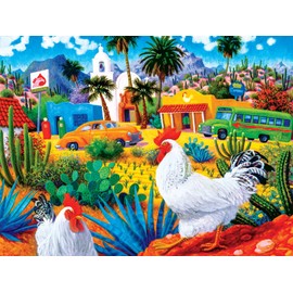 MasterPieces 550 Piece Jigsaw Puzzle for Adults, Family, Or Kids - Gallos Blancos - 18"x24"