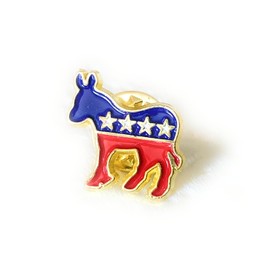 Wholesale Bulk 20 Pack of Democratic Party Donkey Lapel or Apparel Pin - Perfect for Conventions, Party Rallies, Organizational Meetings and More