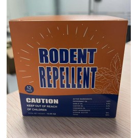 Mouse Rodent Repellent, 24 Pack Peppermint Oil for Mice Squirrel Rats, Rodent Repellent Mouse Deterrent for Car Engines House Family & Pet Safe