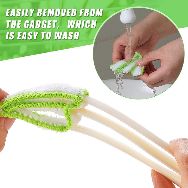 Reallnaive 12 Pcs Blind Cleaner Duster Tool Window Cleaner Duster
