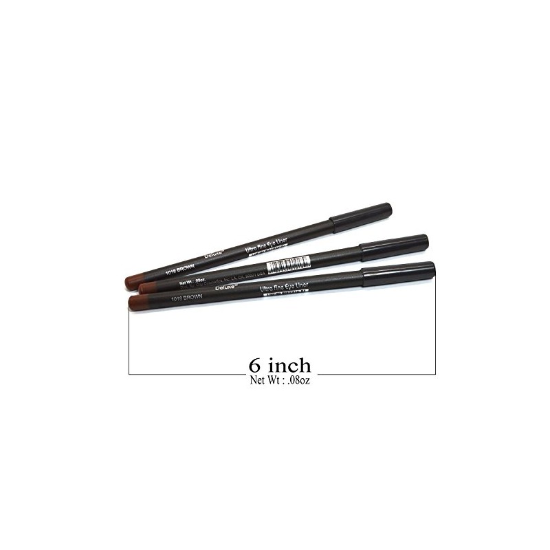 3 Pcs x Italia 1018 Brown Fine Eye liner Pencil