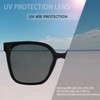 MAXJULI Oversized Sunglasses for Women Men UV Protection (C1 Black