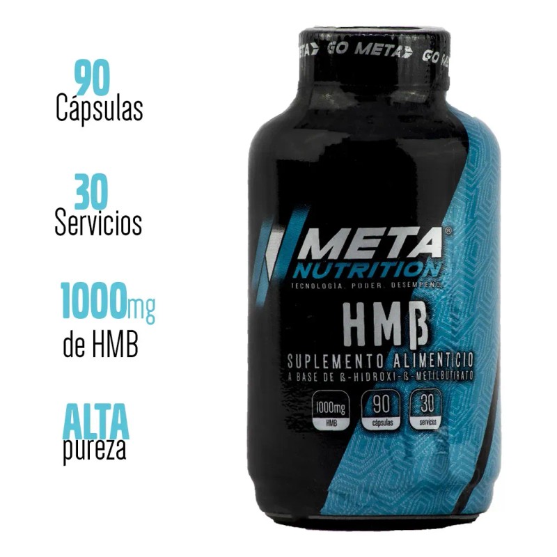 Suplemento Hmb Meta Nutrition Capsulas Srvicios Sabor