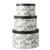 Soul & Lane Floral Hat Round Boxes with Lids, Set