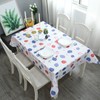 Aisszhao 137 * 180cm Wipe Clean PVC Tablecloth,Rectangular Large Easy