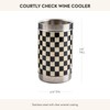 MACKENZIE-CHILDS Wine Bottle Cooler, Champagne and Wine Ice Bucket, Black-and-White