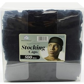 Dream World Stocking Cap Black 500 Count Box