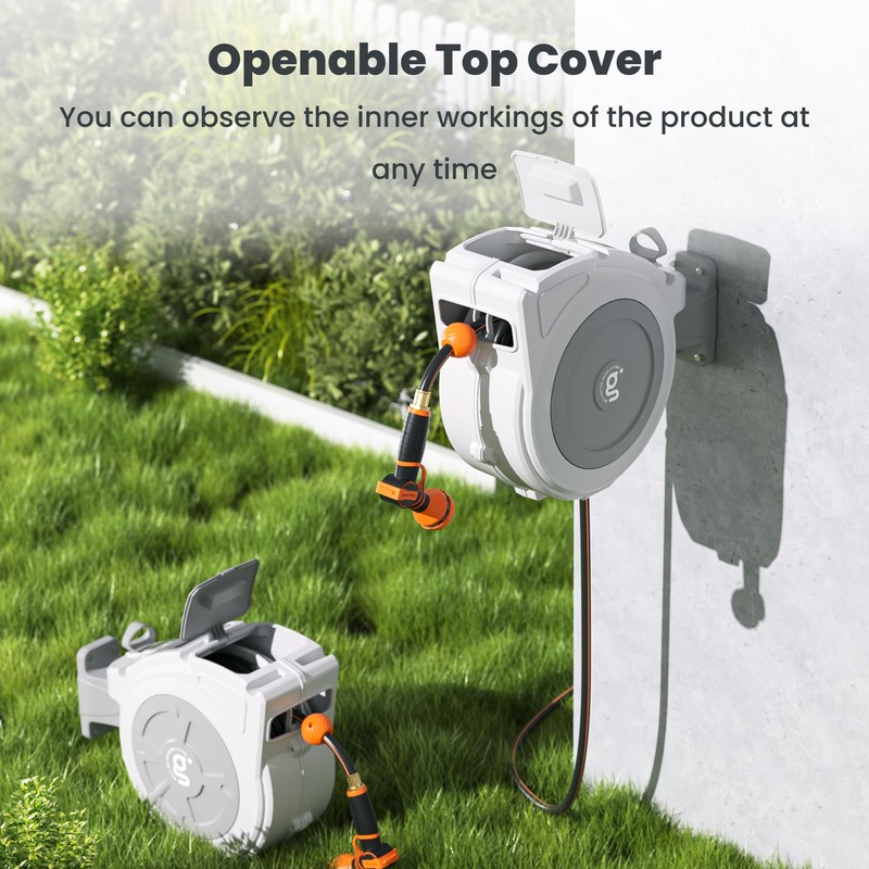 Giraffe Tools Retractable Hose Reel 1/2" x 65 ft Heavy