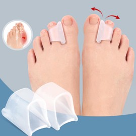 10 Pcs Hammer Toes Corrector Toe Splints, Gel Toe Straighteners Overlapping, Curled, Crooked, Claw, Toe Corrector,Hammer Toes for Men and Women