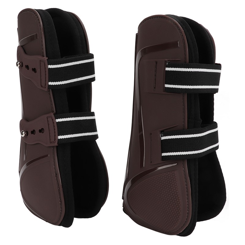 Horse Leg Guard PU Shell Elastic Breathable Protective Horse Boots