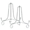 Hordion 2 Pack Plate Stand, 6 Inch Silver Iron Easel