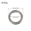 sourcing map 10pcs 6702ZZ Deep Groove Ball Bearings, Chrome Steel