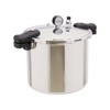 22L Pressure Canner Aluminum Pressure Cooker with Steam Guage, Thickened