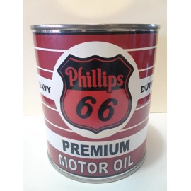 Phillips 66 Vintage Phillips 66 Motor Oil Can 1 qt. - ( Re-pop Collectible )
