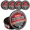 5 Cans, BaccOff Original Energized Fine Cut, Bold, Natural, Smoky