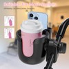 heymeowo Stroller Cup Holder with Phone Holder, Bike Cup Holder,