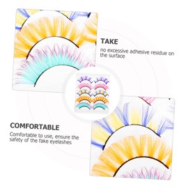 WOONEKY 5 Pairs Fake Eyelashes Extensions Kit False Lashes Makeup Accessories for Women Lightweight Comfortable for Special Occasions