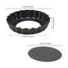 KEILEOHO 12 PCS 4 Inch Small Flan Tins, 10cm Mini
