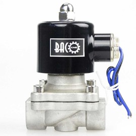 BACOENG 1/2"BSP DC12V Stainless Steel Electric Solenoid Valve N/C for Air Water Oil