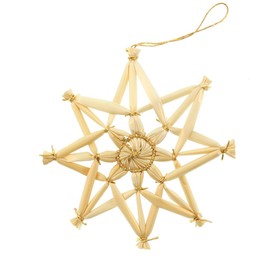 ScandinavianShoppe Straw Ornament Assortment - 36 pc, Natural, H1-9A