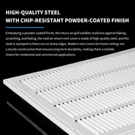 30'' x 20'' Return Air Grille [Duct Opening Size] Return Vent Cover for Wall or Ceiling,Steel Return Air Grill Removable Face/Door for 1 inch Filters (30"W x 20"H [Duct Opening])