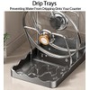 Dhlxyzt Pot lid Holder And Spoon Rest, 2 Layers Lid